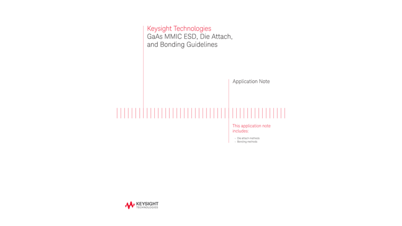 GaAs MMIC ESD, Bonding and Die Attach Methods